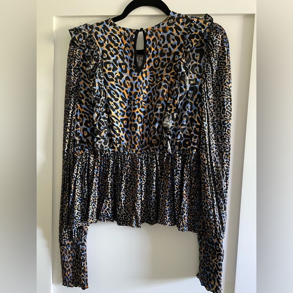 Anthropologie ruffled peplum top size small - Picture 3 of 4